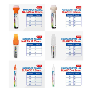 Marcadores de tiza liquida - Imagen 3