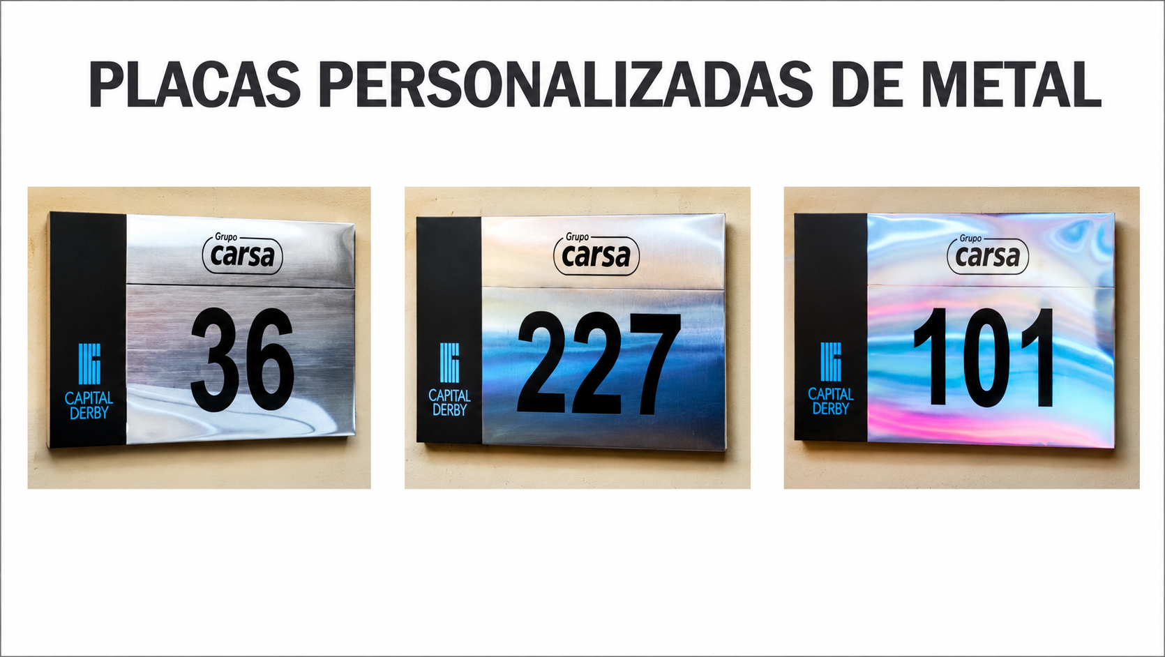 PLACAS PERSONALIZADAS